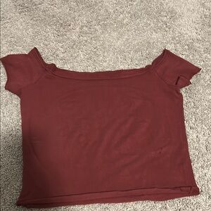 Brandy Melville Burgundy Crop Top